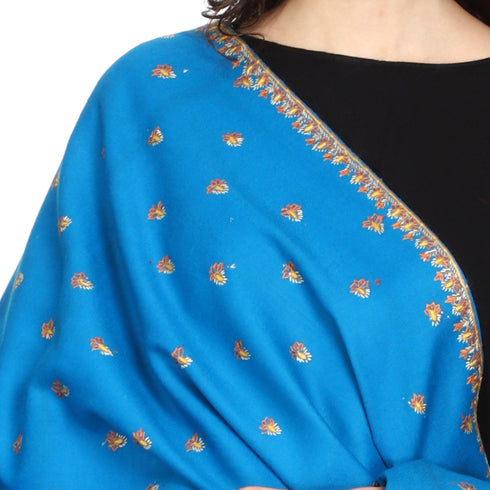Women's Hand Embroidered Wool Shawl